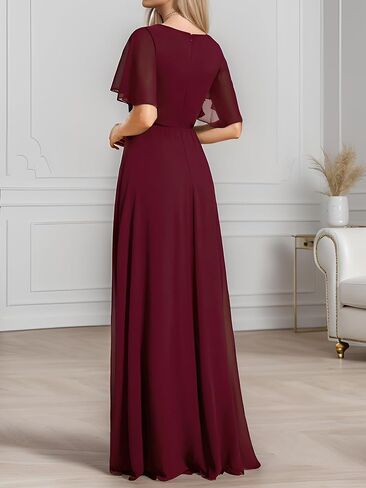 Ever-Pretty Women's Mother's Dress Chiffon V Neck A Line Appliques Waist Formal Dresses 01960 in Saudi Arabia