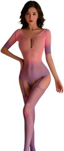 Women's sexy cosplay Japanese anime jumpsuit kawaii high elasticity Halloween tight hollow underwear in Saudi Arabia