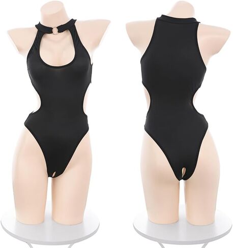 Women's sexy cosplay Japanese anime jumpsuit kawaii high elasticity Halloween tight hollow underwear in Saudi Arabia