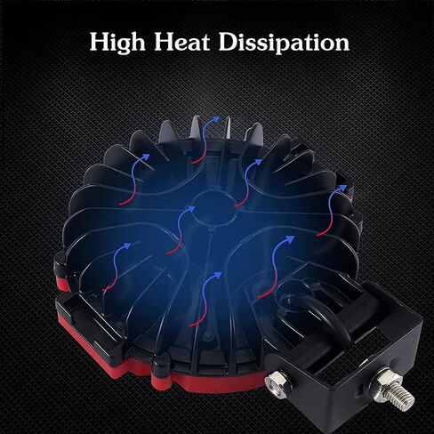 ELELION 2PCS 42W LED Light Pods LED Flush Mount Work Lights Upgraded Spot Flood Combo Beam Driving Light Backup Light W/Wiring Kit for for Golf Cart Trucks Tractor SUV 4x4 ATV UTV in Saudi Arabia
