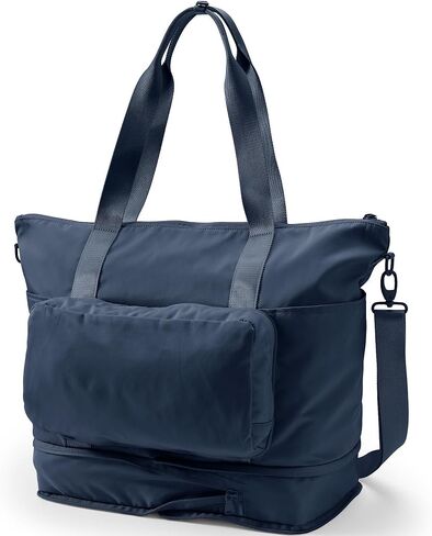 Lands' End Travel Expandable Packable Tote Black One size in Saudi Arabia