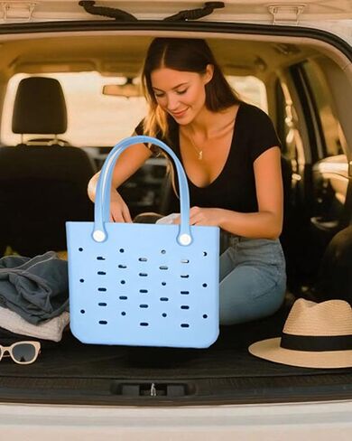 حقيبة شاطئ مطاطية مع إكسسوارات حامل هاتف السيليكون للنساء ، حقيبة سفر مقاومة للرمال in Saudi Arabia