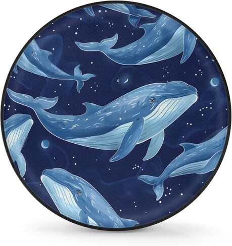 Spare Tire Covers for Trailers, RV Spare Tire Cover, Dogs Footprints Weatherproof Campers Tire Covers Protectors, Camping Trailer Accessories Universal Fit for Trucks Vehicle, 15 in in Kuwait
