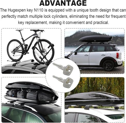 Key for Thule Key Replacement,for Roof Racks, Carriers, Crossbars Key etc,(Codes N130) in Kuwait