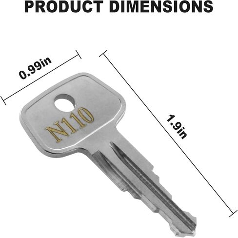 Key for Thule Key Replacement,for Roof Racks, Carriers, Crossbars Key etc,(Codes N130) in Kuwait