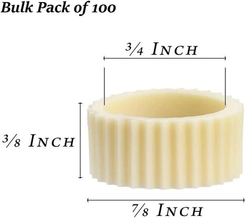 Factory Direct Craft Pack of 20 Rubber Candle Hugger Grippers - Candle Holders for Taper Candles and Candle Cups - Stay Put Candle Grips Keep The Candles Upright and in Place in Saudi Arabia