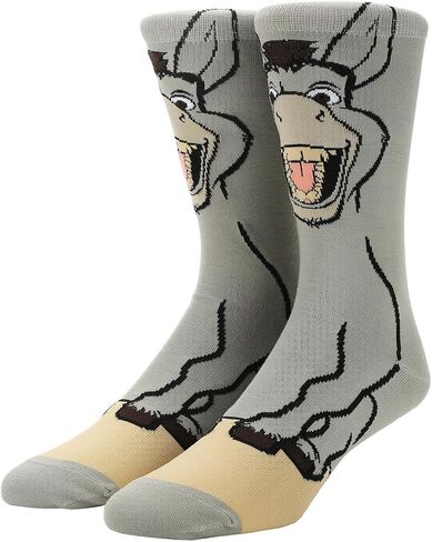 BioWorld Shrek Donkey Men's Crew Crew Socks in Saudi Arabia