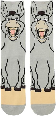 BioWorld Shrek Donkey Men's Crew Crew Socks in Saudi Arabia