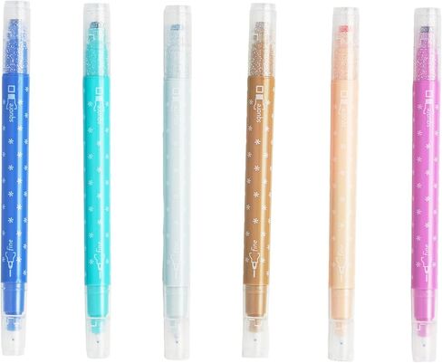 Erin Condren Sunset Dual-Tip Markers 6-Pack, Set of 6 Colorful Markers with 2 Tips Each, 1 Fine Tip and 1 Medium Tip in Saudi Arabia