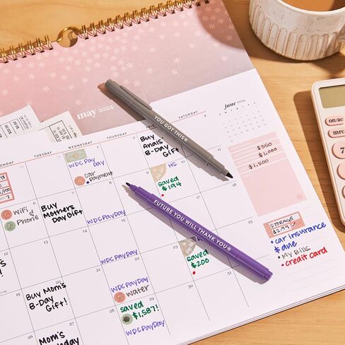 علامات إرين كوندرين غروب الشمس المزدوجة 6 عبوات ، مجموعة من 6 علامات ملونة مع 2 نصيحة لكل منه in Kuwait