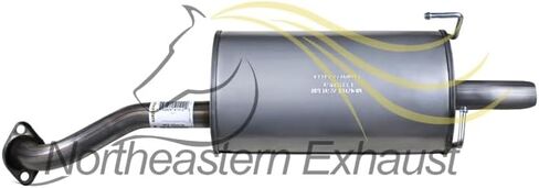 Northeastern Exhaust | Stainless Steel Resonator Pipe & Muffler Exhaust System Kit Compatible for Honda CR-V 2012-2014 2.4L | Automotive Replacement Part | Free Gaskets and Clamp Included in Saudi Arabia