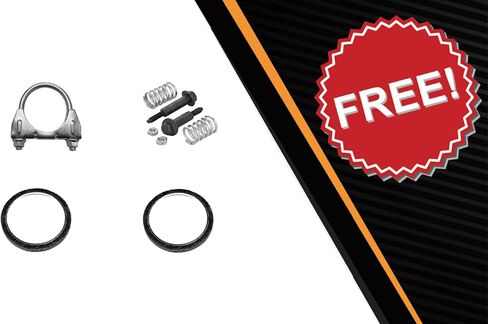 Northeastern Exhaust | Stainless Steel Resonator Pipe & Muffler Exhaust System Kit Compatible for Honda CR-V 2012-2014 2.4L | Automotive Replacement Part | Free Gaskets and Clamp Included in Saudi Arabia