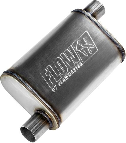 Flowmaster 71235 Flowfx Muffler 2.25 "إزاحة مدخل إزاحة منفذ - الصوت المعتدل 409 الفولاذ المقاوم للصدأ in Kuwait