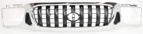 Garage-Pro Grille Assembly Compatible With Toyota Tacoma 2001-2004, Chrome Shell with Painted Dark Gray Insert, Plastic, Grille in Saudi Arabia