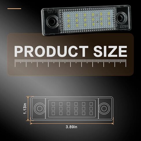 LED License Plate Compatible with Chevy Blazer 1992-1994 C/K Series 1988-2001 S10 Suburban 1992-1999 Tahoe GMC S15 Tag Lights Assembly Jimmy 1985-1990 Yukon 1992-2000 in Kuwait