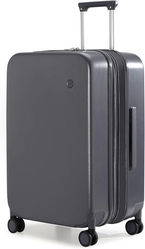 Mixi 24 بوصة كبيرة قابلة للتوسيع قابلة للفحص بحقائق مع عجلات الدوار ، وحقيبة سفر هارسايد رولنج مع قفل وغطاء TSA ، أصفر Lark in Kuwait