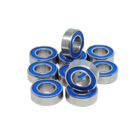 10pcs MR106 2RS 6x10x3 مم من المطاط الأزرق المختوم المصغرة 6 10 3 محمل كرة أخدود عميق MR106RS L1060 6 * 10 * 3 ABEC-3 (687-2RS 7x14x5mm) in Kuwait