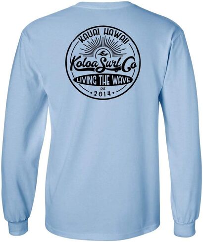Koloa Surf Mens Vintage Sunbeam Logo Long Sleeve Cotton Tee في Reg ، كبير وطويل in Saudi Arabia