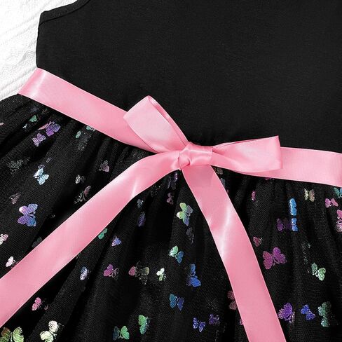 Toddler Tulle Dress Little Girls Summer Sleeveless Dresses Kids Tutu Princess Party Formal Sundress 2-8Y in Kuwait