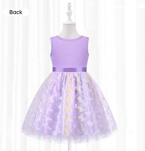 Toddler Tulle Dress Little Girls Summer Sleeveless Dresses Kids Tutu Princess Party Formal Sundress 2-8Y in Kuwait