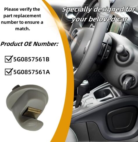 Interior Sun Visor Hook Clip Bracket Fit for Volkswagen Atlas,for Touran,for Tiguan for T-ROC,for T-Cross,for Passat,for Golf MK7,MK8,for Crafter,for Arteon,2014-2024,(1pcs Grey) in Saudi Arabia