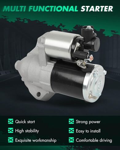 SCITOO Starter for 17915, 19011 Starter Motor Fits for Acura RL 2005-2008 V6 3.5L 3471ccfor Acura TL 2007-2008 V6 3.2L 3210ccfor Acura TL 2007-2008 V6 3.5L 3471cc in Saudi Arabia