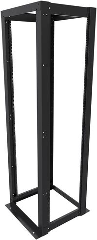 NavePoint 25U 23-inch Width 4-Post Frame Rack Open Frame Rack with Threaded for 19 Inch Equipments, Server Rack 881 lbs Weight Capacity, Floor Mount, RU Markings in Saudi Arabia