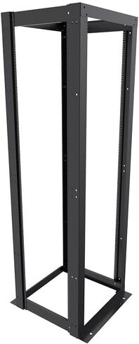 NavePoint 25U 23-inch Width 4-Post Frame Rack Open Frame Rack with Threaded for 19 Inch Equipments, Server Rack 881 lbs Weight Capacity, Floor Mount, RU Markings in Saudi Arabia