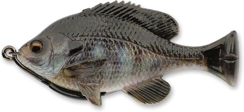 Savage Gear Pulse Tail Bluegill Loosebody Fishing Bait, 1 1/4 oz, Pumpkinseed, Realistic Contours, Colors & Movement, Durable Construction, Heavy-Duty Weighted Fishing Hook, 100% Snag-Free Design in Saudi Arabia