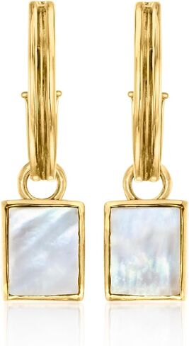Ross-Simons 18kt Gold Over Sterling Hoop Earrings With 3 Pairs Of Interchangeable Multi-Gemstone Drops in Saudi Arabia