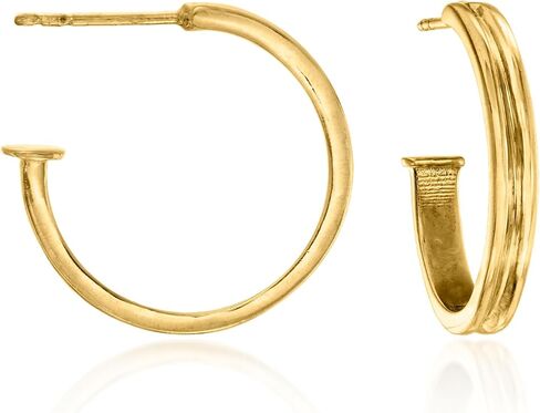 Ross-Simons 18kt Gold Over Sterling Hoop Earrings With 3 Pairs Of Interchangeable Multi-Gemstone Drops in Saudi Arabia