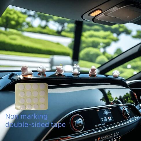 لطيف ميني Hippopotamus Dashboard Decorations Decorations الخلفية مرآة الإكسسوارات والديكور الداخلي للحيوانات المضحكة زخرفة لوحة القيادة للمنزل والخارجية للسيارة in Saudi Arabia