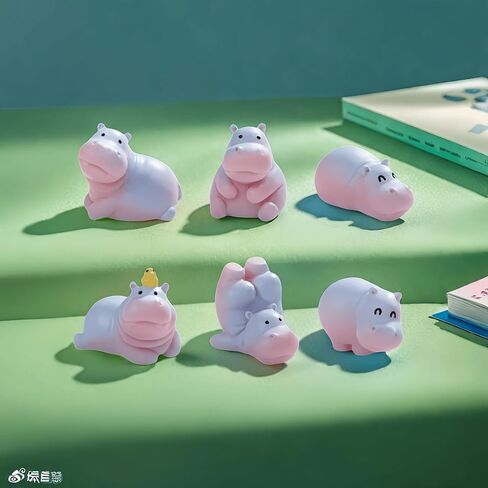 لطيف ميني Hippopotamus Dashboard Decorations Decorations الخلفية مرآة الإكسسوارات والديكور الداخلي للحيوانات المضحكة زخرفة لوحة القيادة للمنزل والخارجية للسيارة in Saudi Arabia