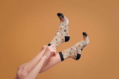 Sockologie Autumn Fall Themed Novelty Crew Socks - Fall, Pumpkin Spice, Thanksgiving and More. For Men and Women in Kuwait