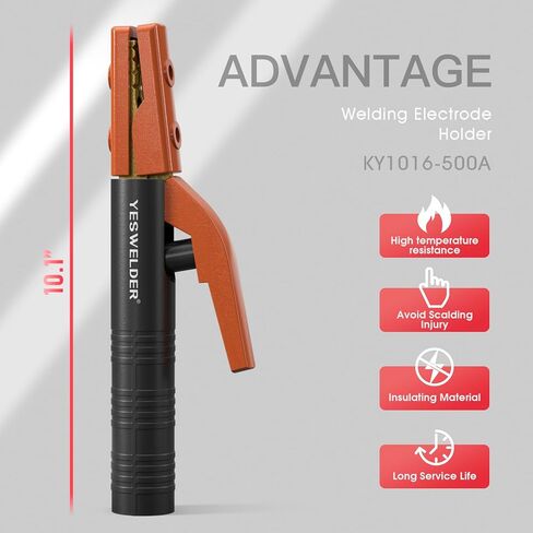 YESWELDER Welding Electrode Holder pure copper Brass Materials 300AMP, for SMAW (MMA) Stick Electrode Welding in Kuwait