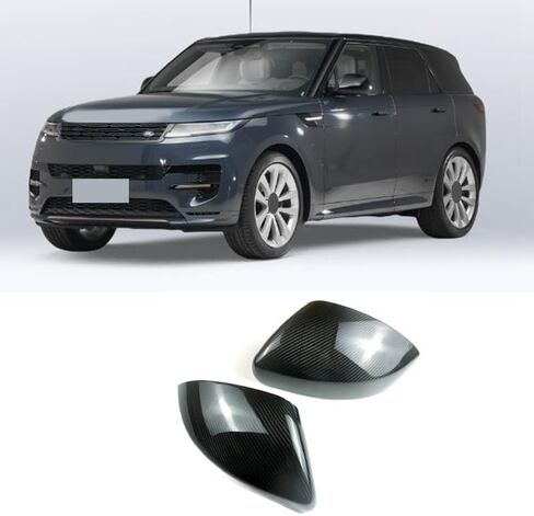 1 PCS Car Carbon Fiber Rear Mirror Cover Shell Cap Replacement Parts for Land for Rover Range for Rover 2014-2022 Car Accessories in Saudi Arabia