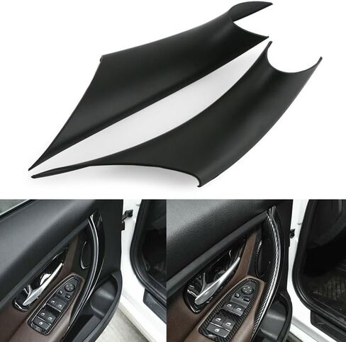 مقبض سحب الباب يغطي مقبض باب الصف الأمامي غطاء داخل سحب الباب ل BMW F30 F35 3 4 سلسلة تصميم السيارة in Saudi Arabia