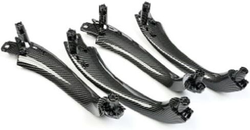 Car ABS Carbon Fiber Interior Door Handle Decorative Cover for BMW X3 X4 G01 G02 2018 in Saudi Arabia