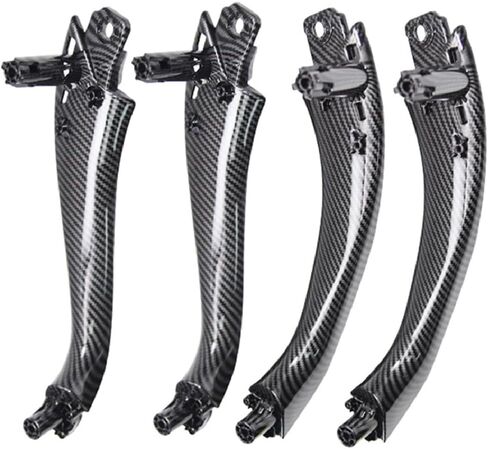 Car ABS Carbon Fiber Interior Door Handle Decorative Cover for BMW X3 X4 G01 G02 2018 in Saudi Arabia