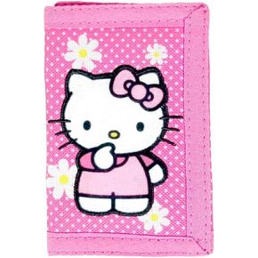 Hello Kitty Embroidered Polka Dot Floral Trifold Wallet in Saudi Arabia
