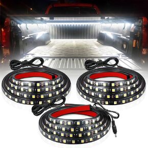 LivTee Truck Bed Lights, 3PCS 60 Inch 12V Led Light Strip, 2-Way Splitter Extends Led Truck Bed Light Strip On-Off Switch Blade Fuse, Pickup Accessories for Men - IP68 Waterproof in Saudi Arabia