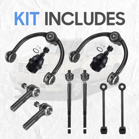 Front Upper Control Arms w/Ball Joints Front Sway Bar/Tie Rod End Links Suspension Kit for 2006-2010 Jeep Commander, 2005-2010 Jeep Grand Cherokee (10PCs) in Saudi Arabia