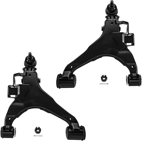 Detroit Axle-Front 12pc end end kit for 2008-2019 Toyota Sequoia ، 2007-2019 Tundra ، 4 rection rems rems w/ball joans 4 tie rolds 2 all sway bar recss 2 boots replic in Kuwait