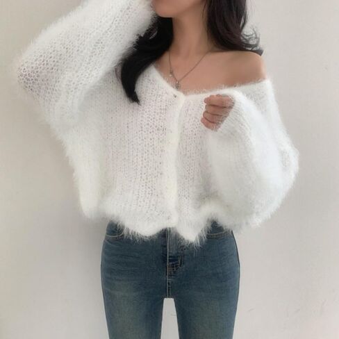 Mohair Cardigan for Women - Sweater Coquett in Kuwait