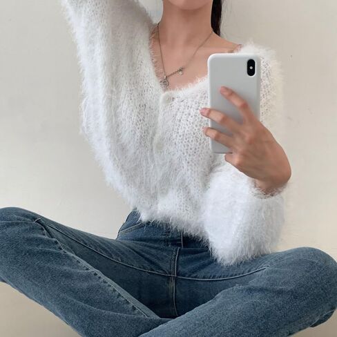 Mohair Cardigan for Women - Sweater Coquett in Kuwait