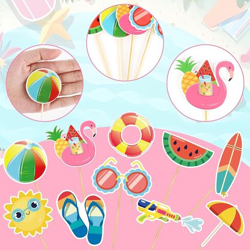 48 Pcs Mexican Theme Cupcake Topper Mexican Cake Topper for Fiesta Carnival Cinco de Mayo Taco Baby Shower Birthday Cake Party Decorations Supplies in Saudi Arabia