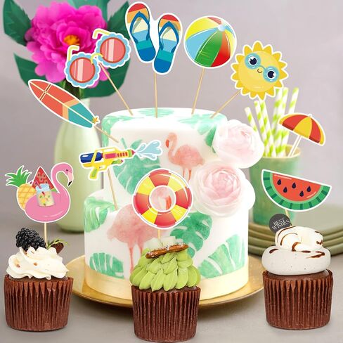 48 Pcs Mexican Theme Cupcake Topper Mexican Cake Topper for Fiesta Carnival Cinco de Mayo Taco Baby Shower Birthday Cake Party Decorations Supplies in Saudi Arabia