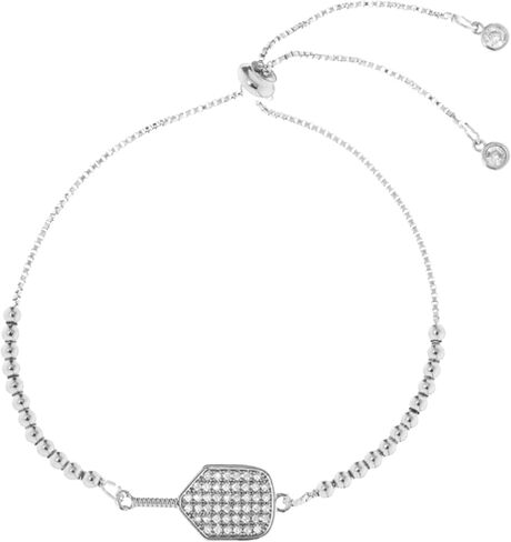 Beaded Pickleball Rhinestone Paddle Bracelet in Kuwait