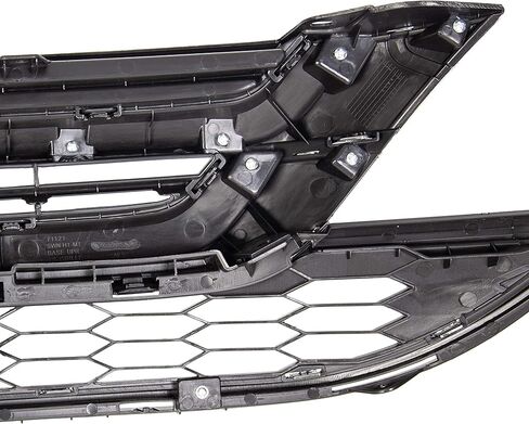 ECOTRIC Front Upper Bumper Hood Grill & Lower Mesh Chrome Grille Compatible with 2010-2011 Honda CRV CR-V in Saudi Arabia