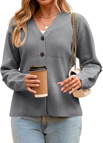 Cicy Bell Womens v رقبة Cardigan Sensters Long Sleeve Cinched Ceist Tops Tops Dary Disual Button Up Mitted Outerwear in Kuwait